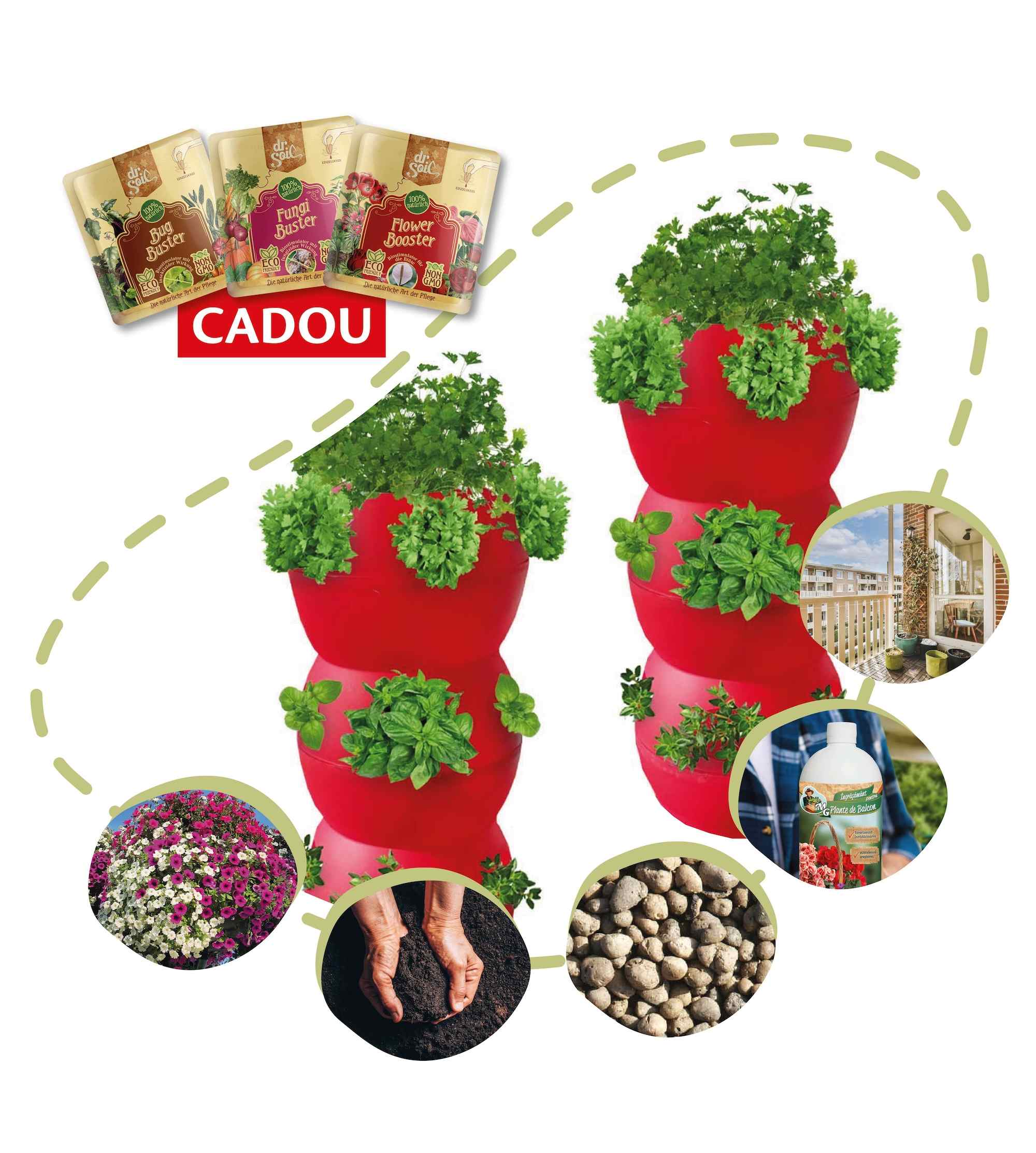 Multi Globe Flower Tower