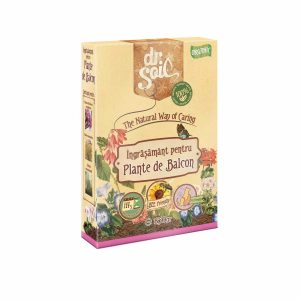 Ingrasamant granulat organic Dr.Soil pentru plante de balcon, la cutie de 850gr, pentru uz hobby
