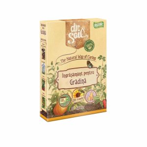 Ingrasamant granulat organic Dr.Soil pentru gradina, la cutie de 850gr, pentru uz hobby