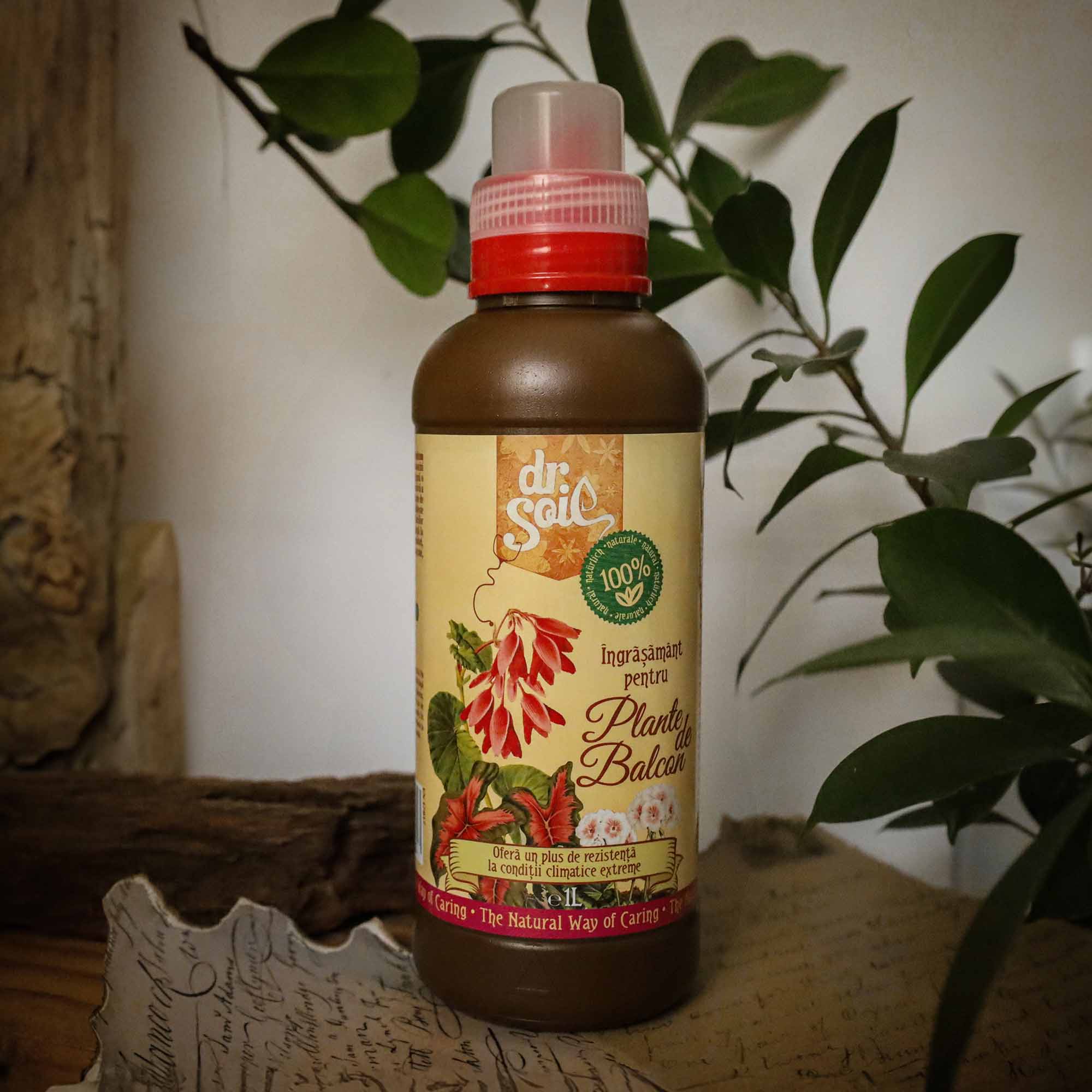 Dr.Soil Ingrasamant organic lichid pentru plante de balcon 1litru - imagine 3