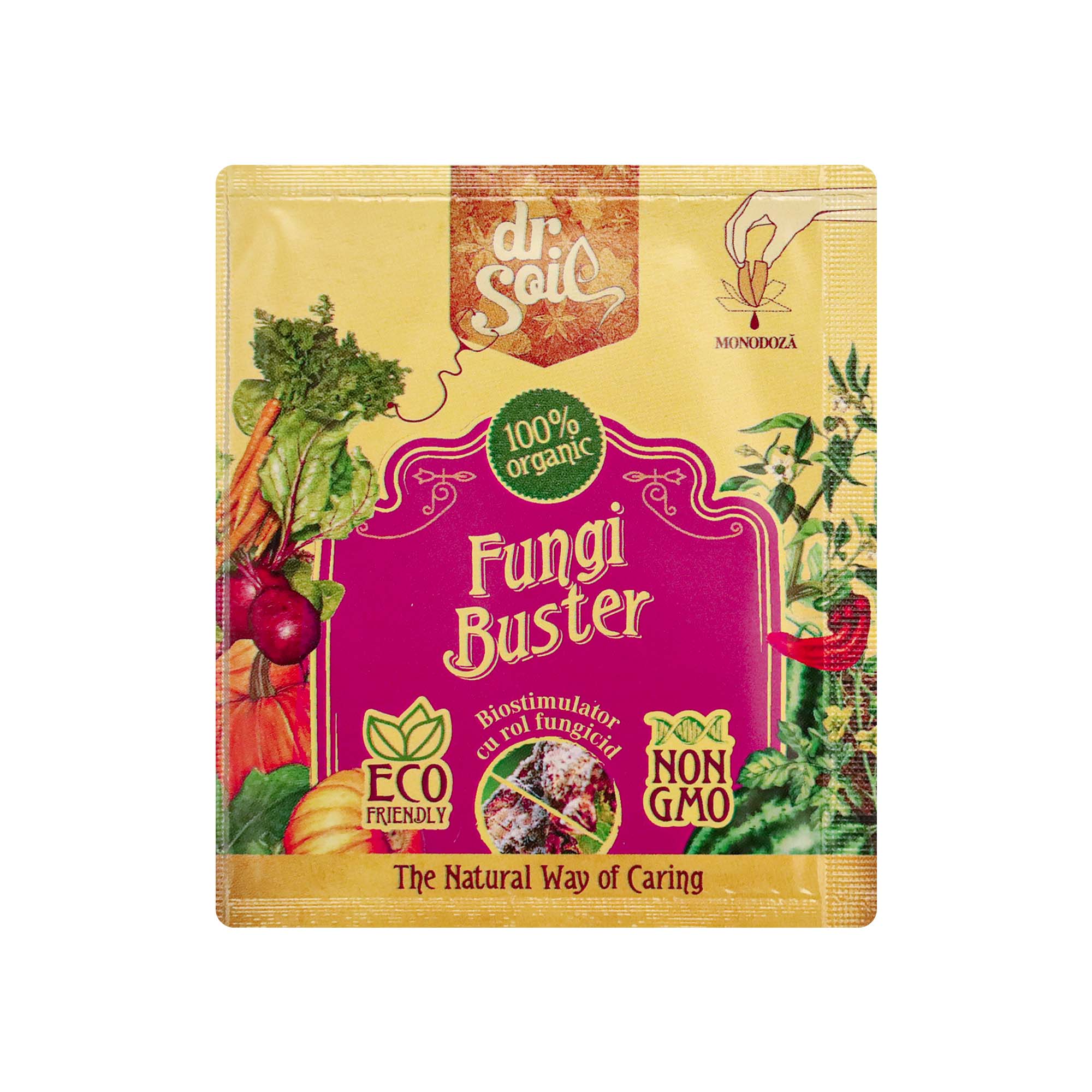 Dr.Soil FUNGI BUSTER, biostimulator cu rol fungicid, monodoza de 10ml pentru 1L de solutie pentru pulverizat