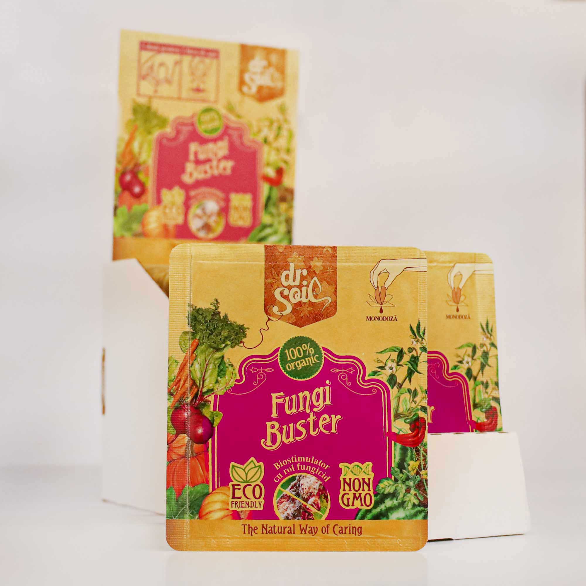 Dr.Soil FUNGI BUSTER, biostimulator cu rol fungicid, monodoza de 10ml pentru 1L de solutie pentru pulverizat - imagine 3