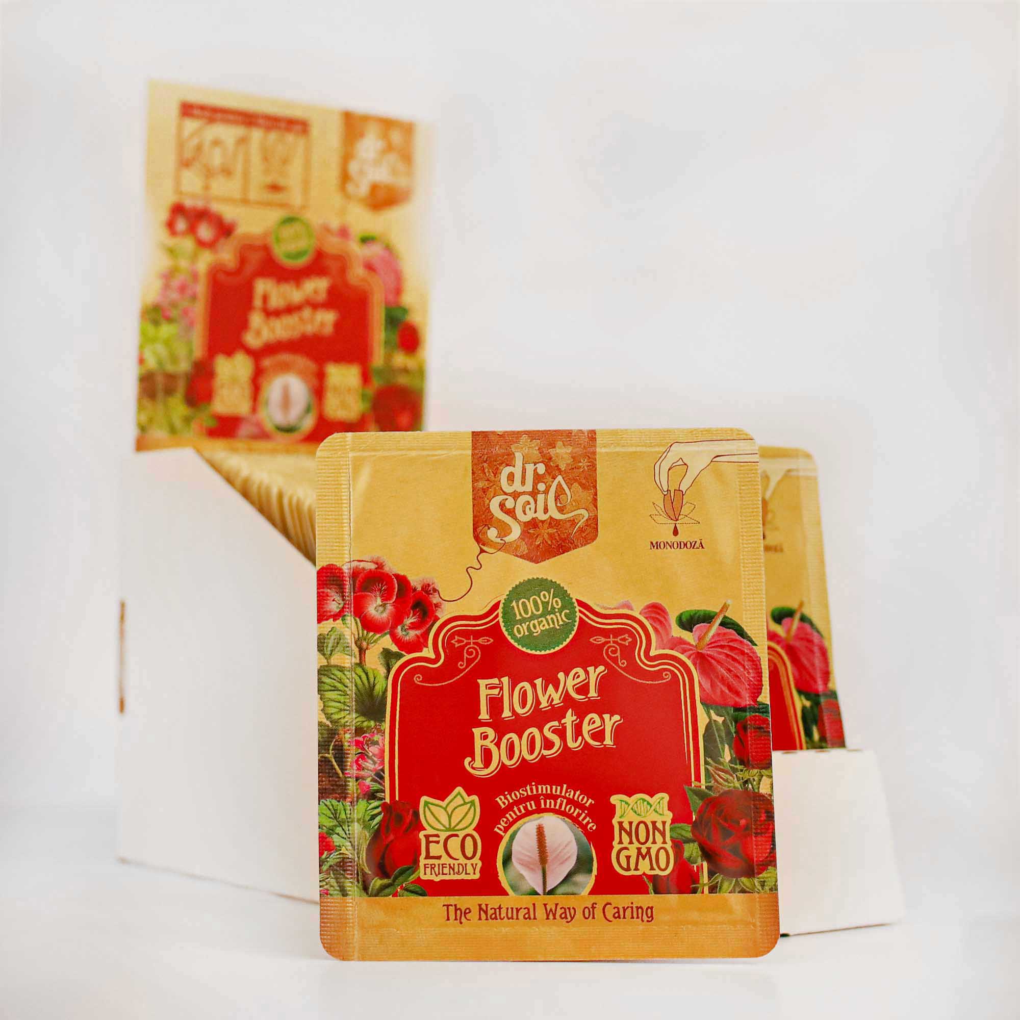 Dr.Soil FLOWER BOOSTER, biostimulator cu rol de stimulare a infloririi, monodoza de 10ml pentru 1L de solutie pentru pulverizat - imagine 3