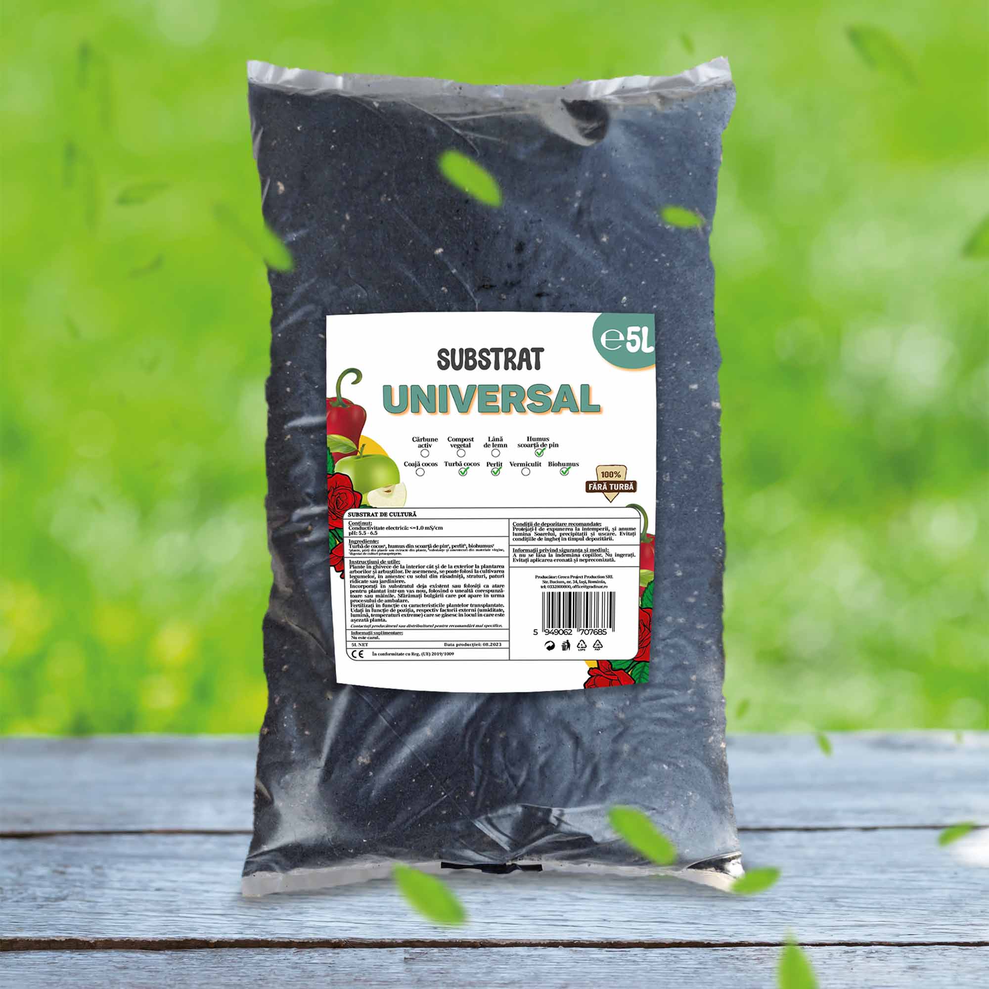 Substrat Universal fara turba - la sac de 5L - imagine 2