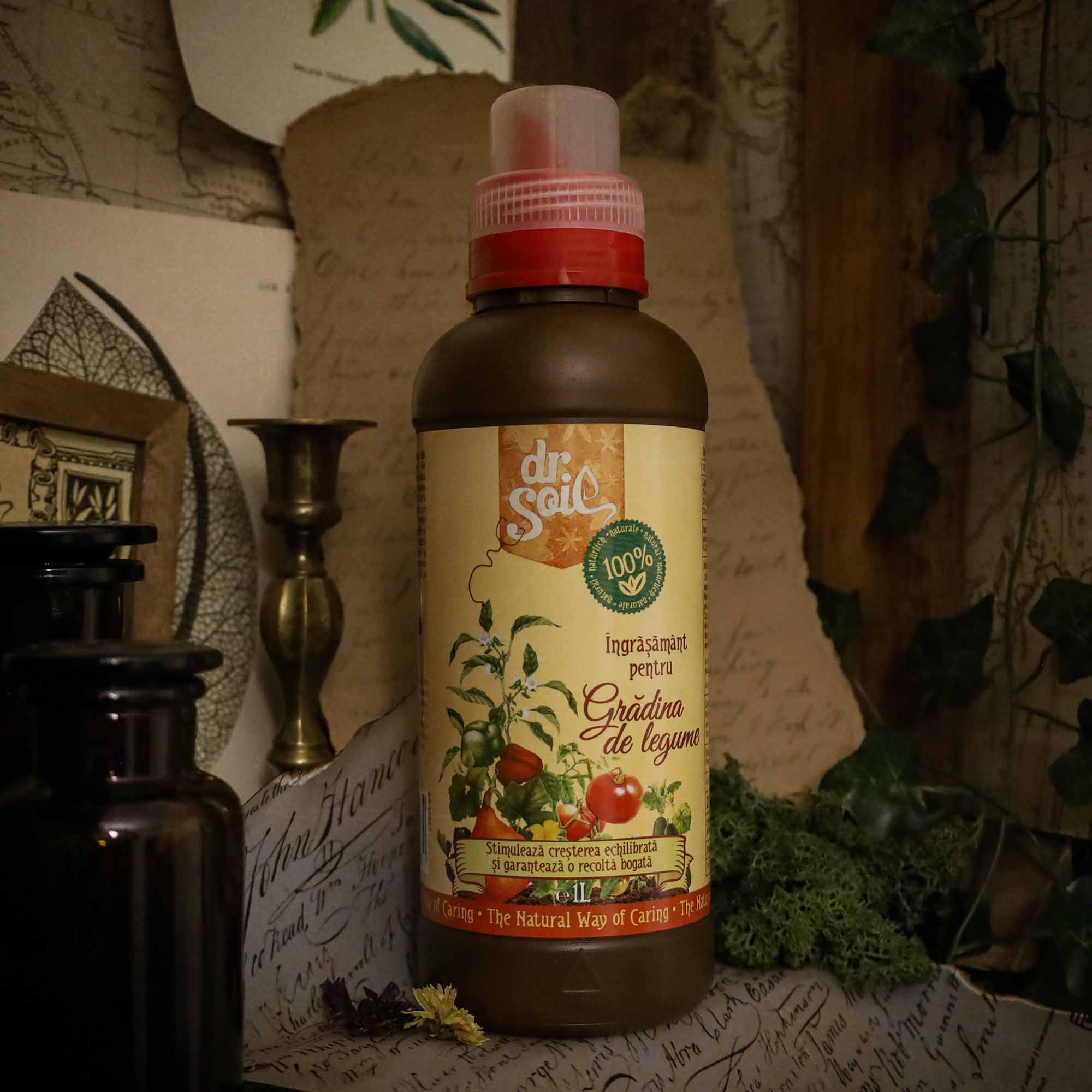 Dr.Soil Ingrasamant organic lichid pentru gradina de legume 1litru - imagine 3