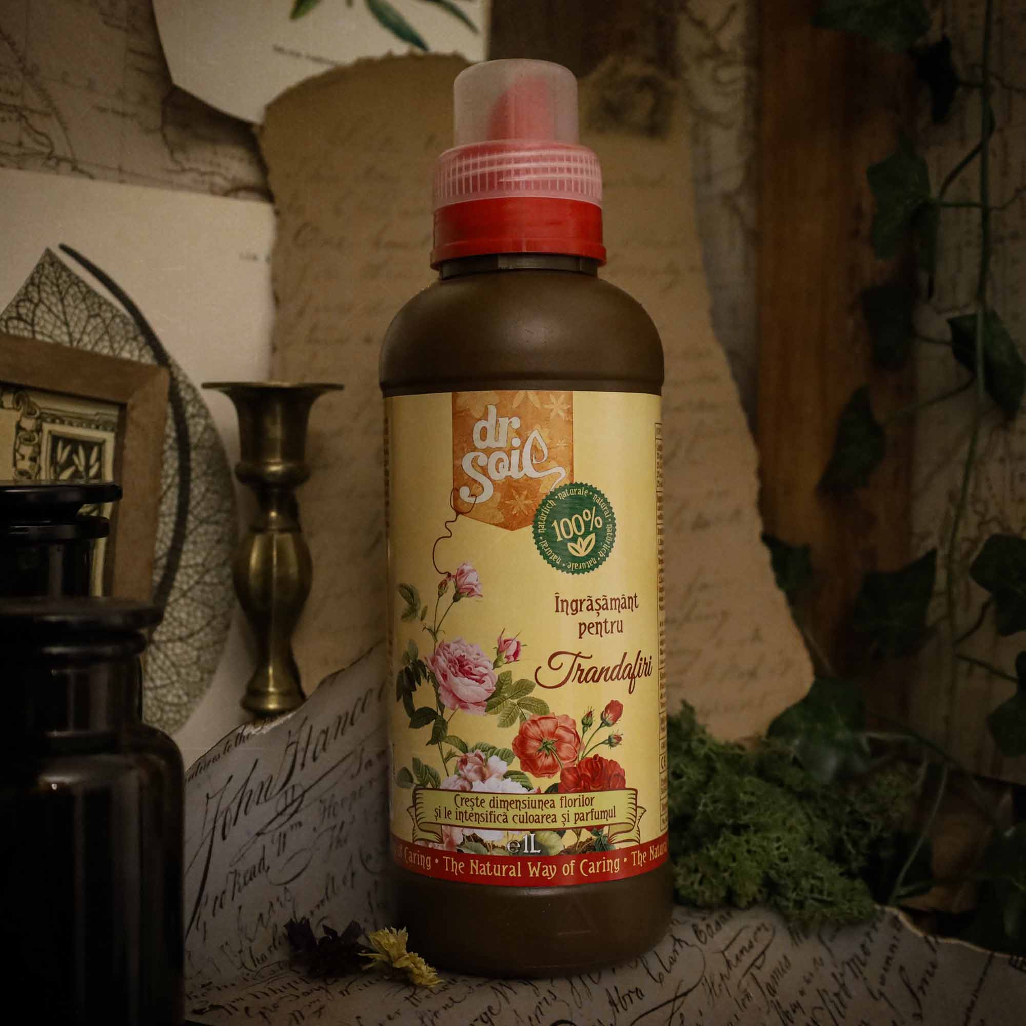 Dr.Soil Ingrasamant organic lichid pentru trandafiri 1litru - imagine 3