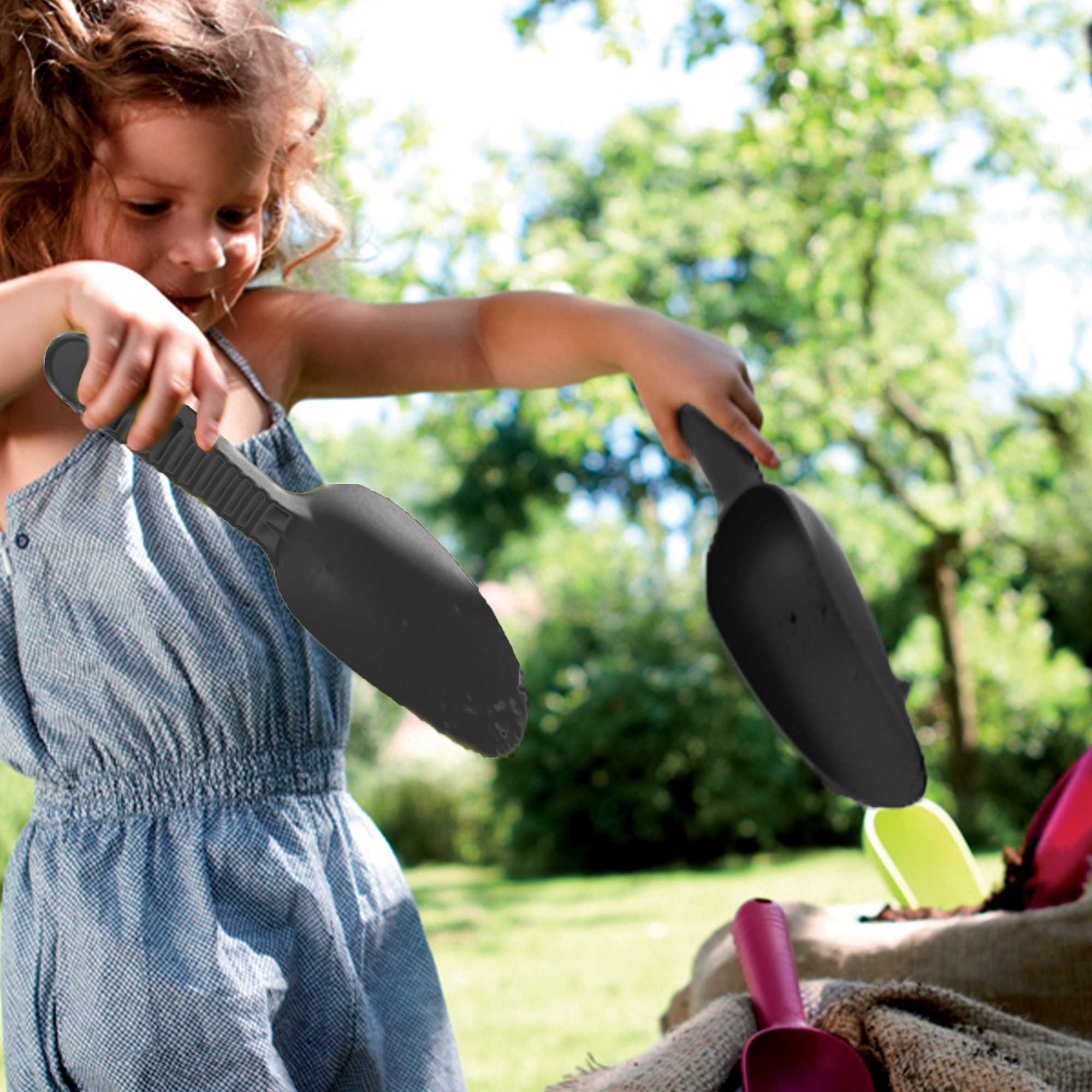 Lopatica de transplantare green basics scoop, marimea M, culoare living black - imagine 3