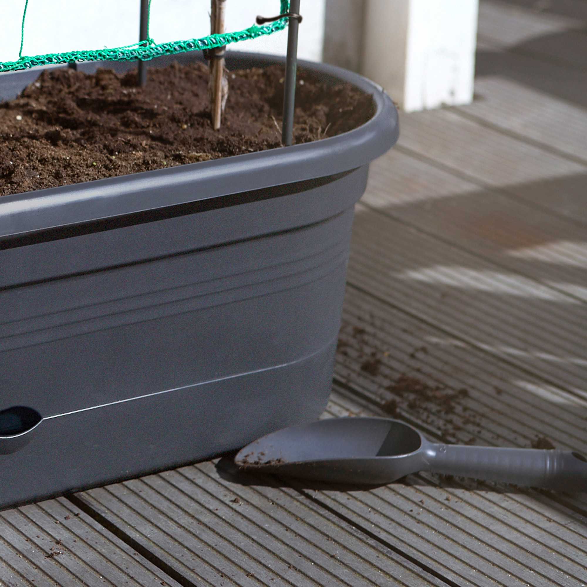 Lopatica de transplantare green basics scoop, marimea M, culoare living black - imagine 5