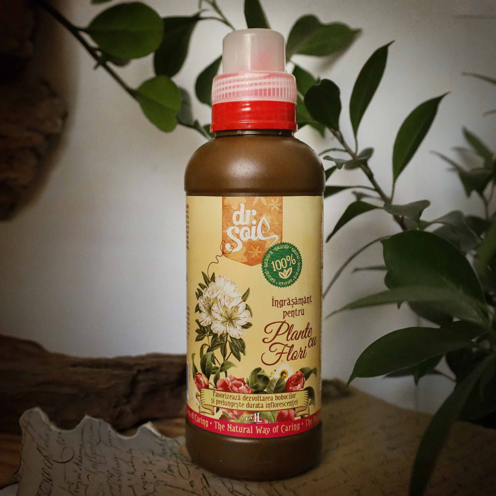 Dr.Soil Ingrasamant organic lichid pentru plante cu flori 1litru - imagine 3