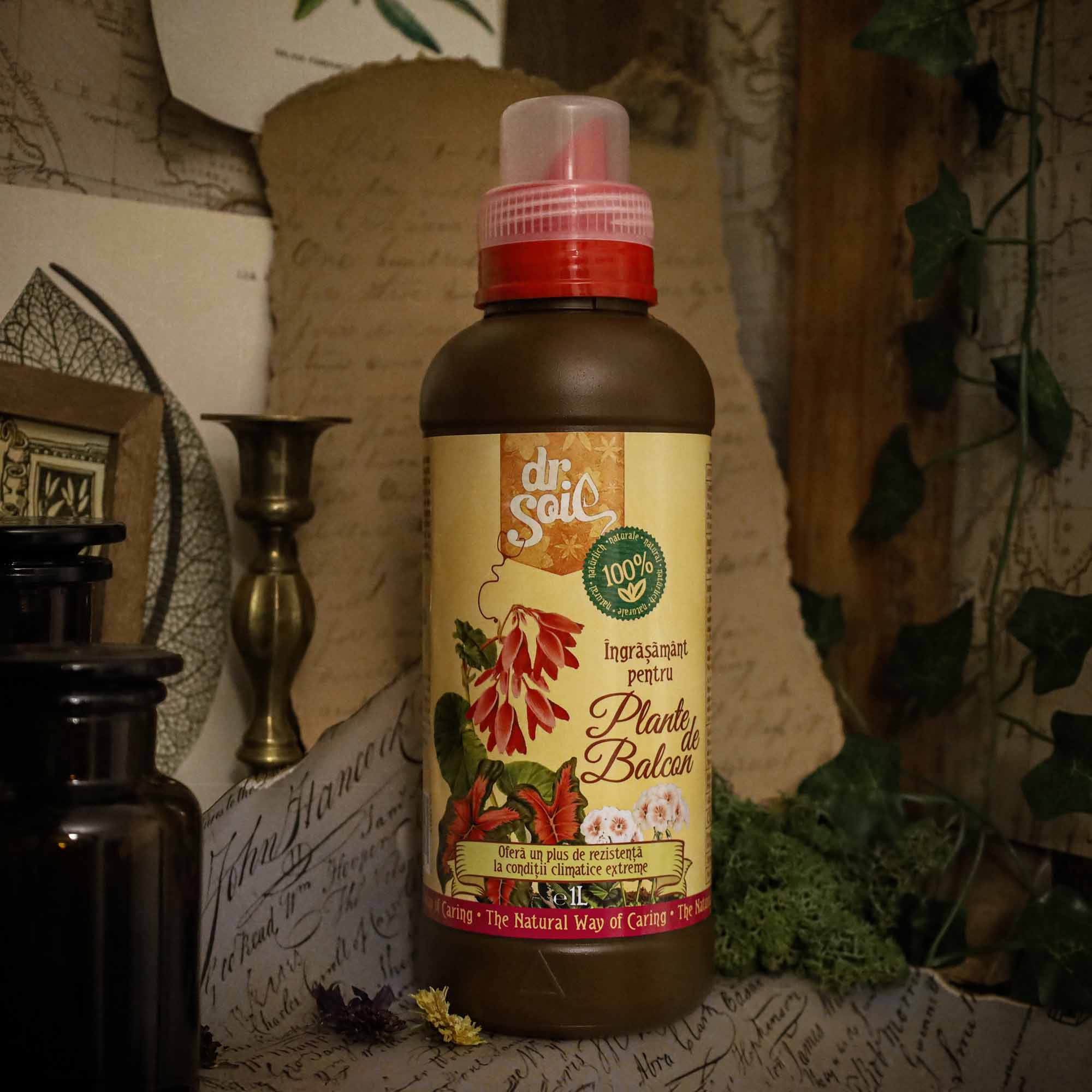 Dr.Soil Ingrasamant organic lichid pentru plante de balcon 1litru - imagine 4