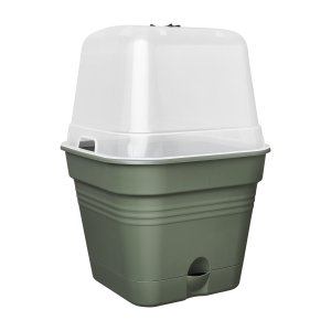 Set ghiveci productie si propagator - Green Basics Growpot square allin1