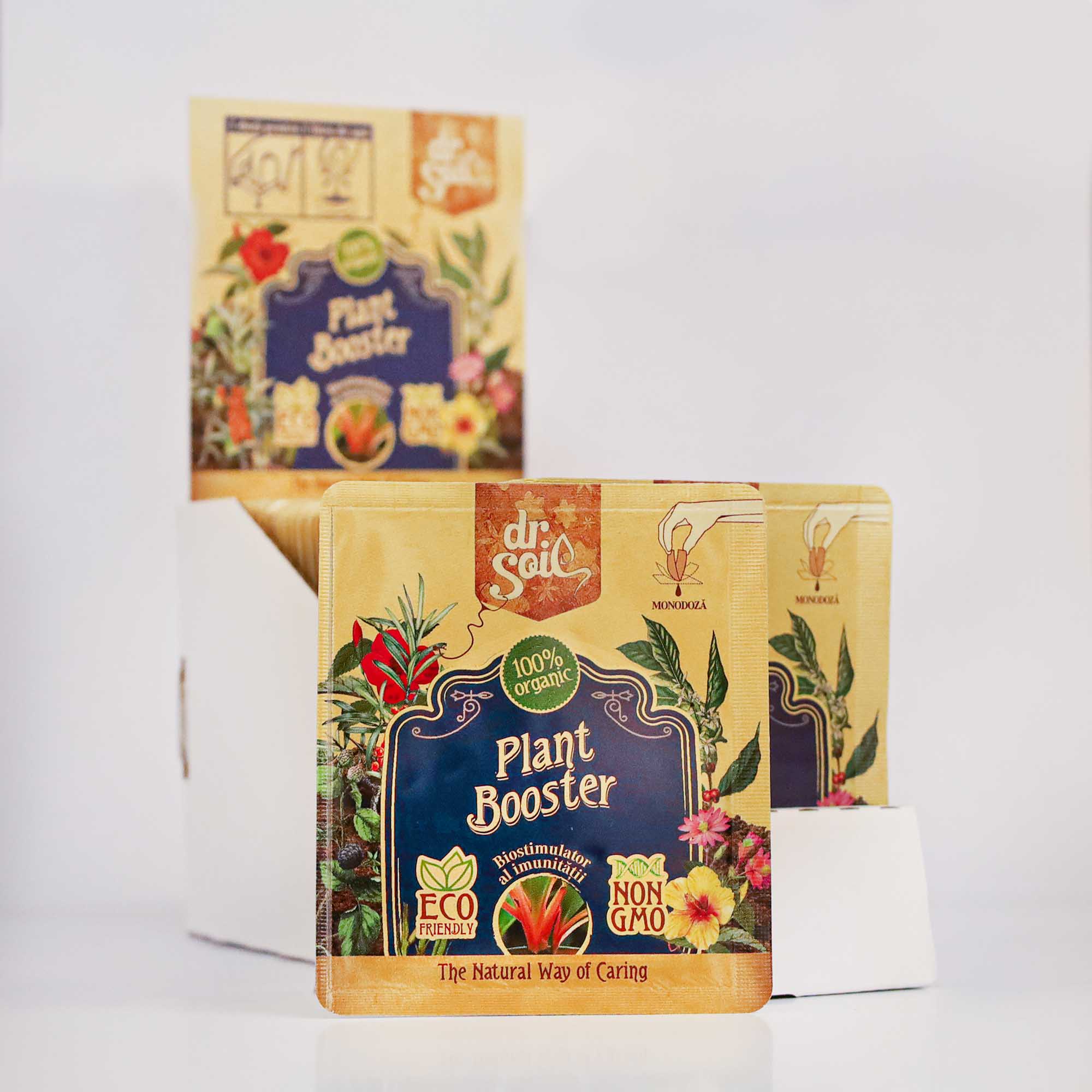 Dr.Soil PLANT BOOSTER, biostimulator cu rol de intarire a imunitatii plantei, monodoza de 10ml pentru 1L de solutie pentru pulverizat - imagine 3