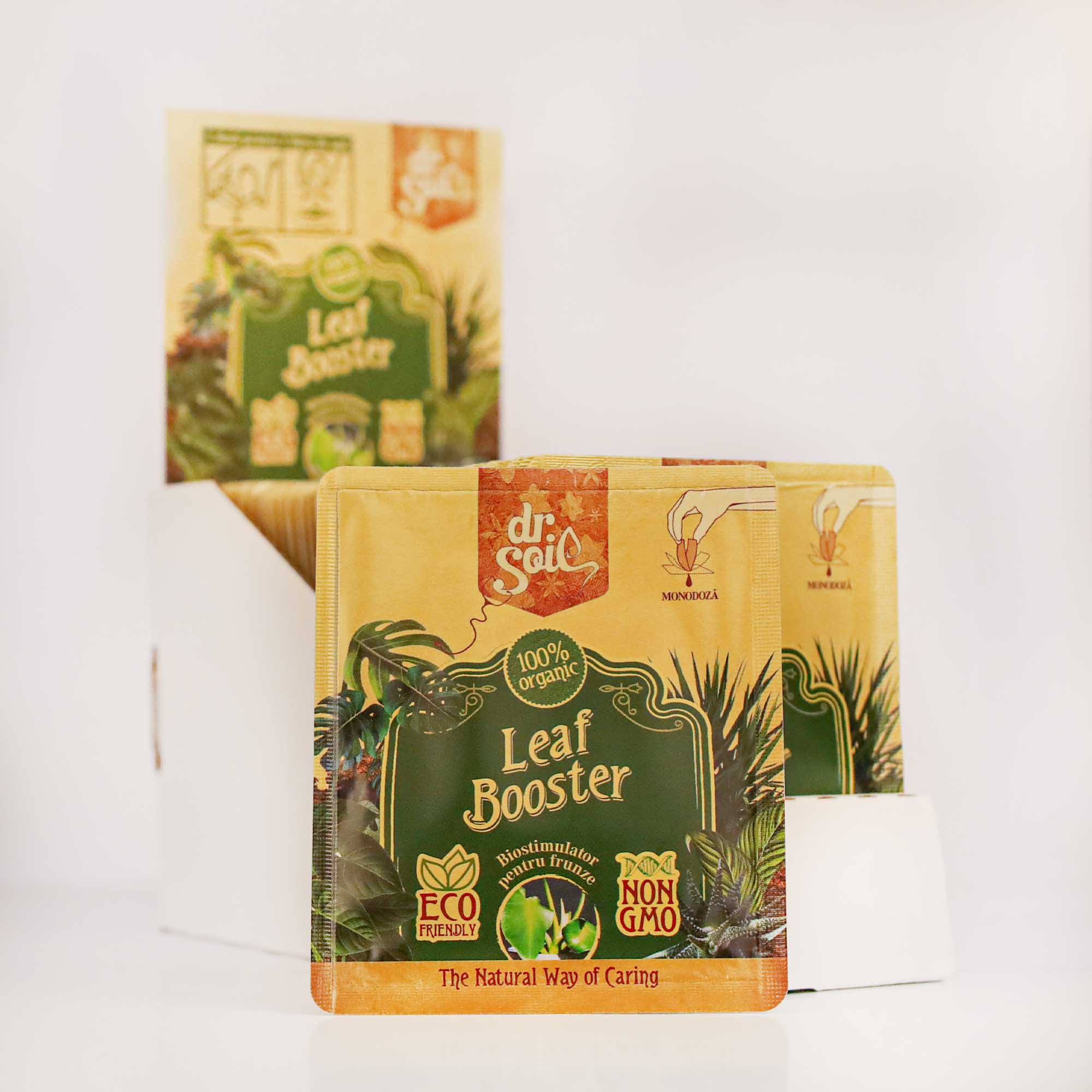 Dr.Soil LEAF BOOSTER, biostimulator cu rol de regenerare a frunzelor, monodoza de 10ml pentru 1L de solutie pentru pulverizat - imagine 3