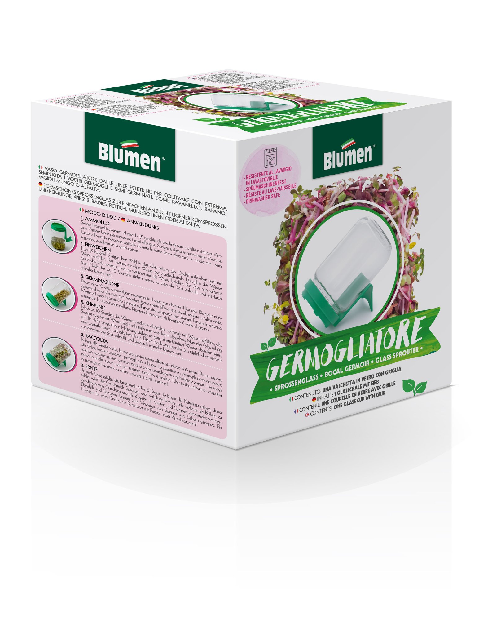 Germinator hobby din sticla Bicchiere Blumen BIO