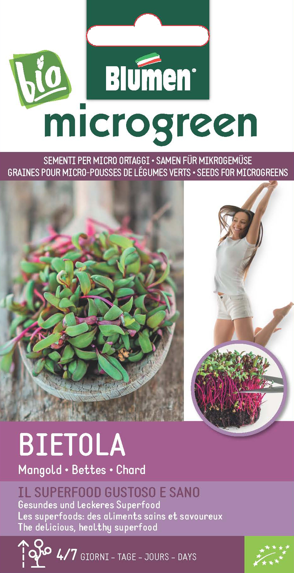 Seminte de microgreen BLUMEN BIO Bietola - Mangold